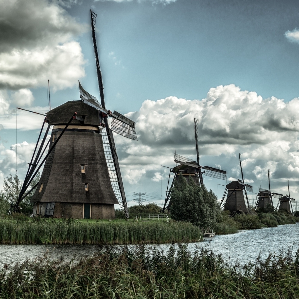 De Hollandse polders en Kinderdijk